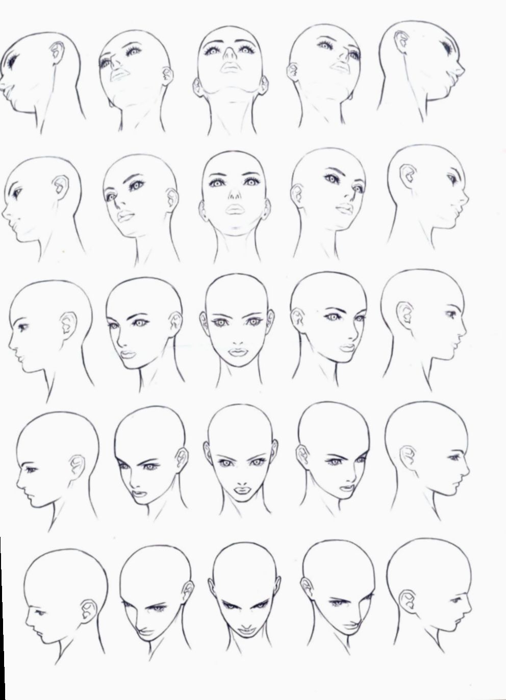 Featured image of post Angles Female Anime Face Reference