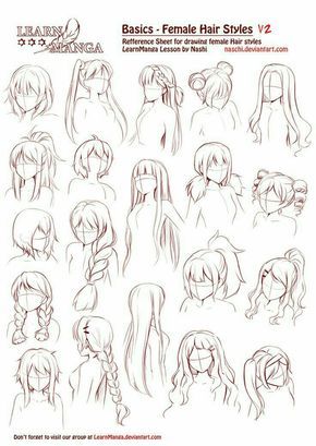 Featured image of post Anime Female Hairstyles Drawing Reference