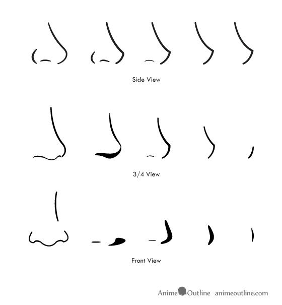 Featured image of post Anime Nose Drawing Step By Step