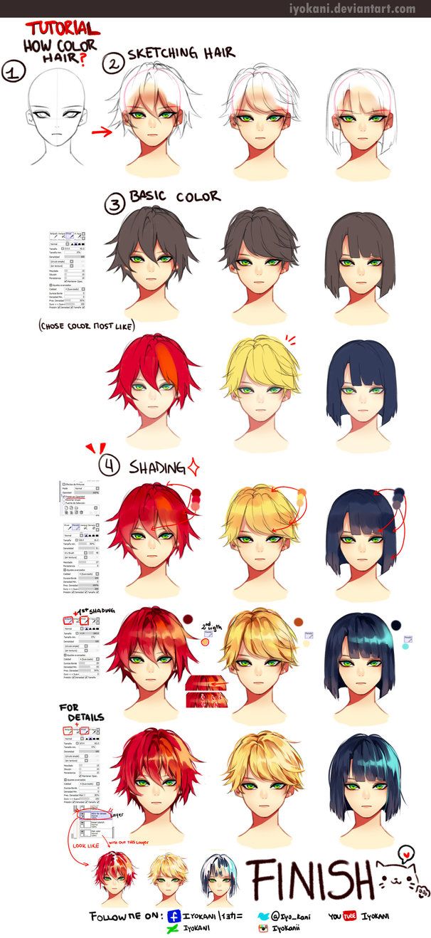 Featured image of post How To Color Anime Hair Digital