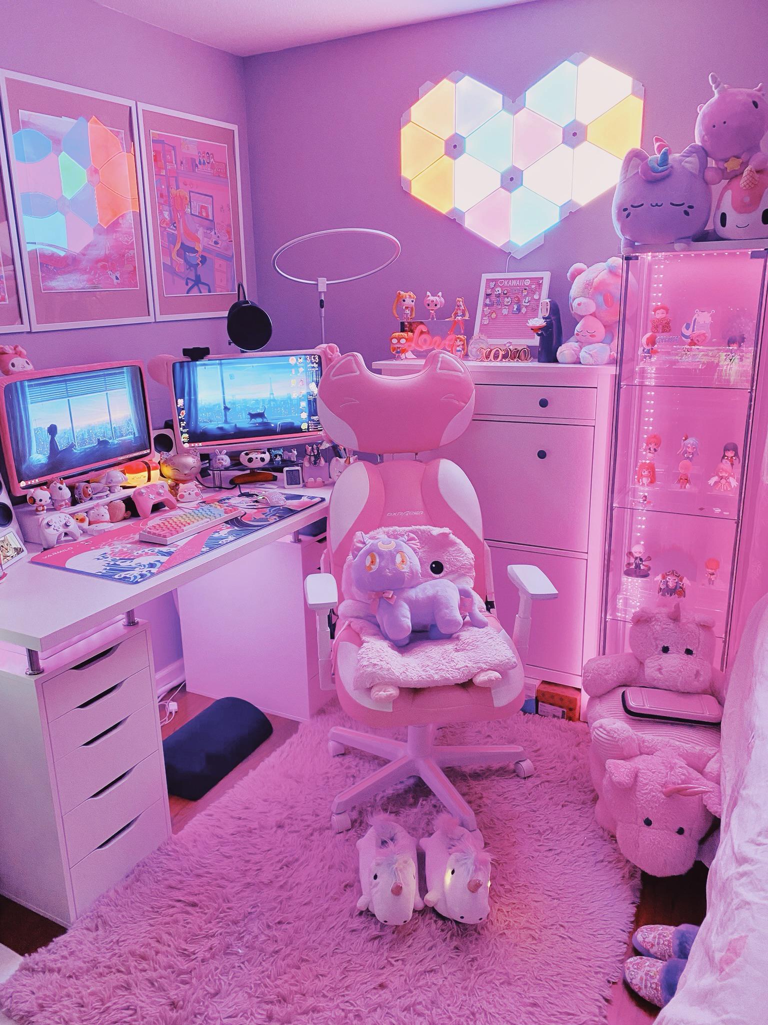 Featured image of post Pink Kawaii Gaming Setup