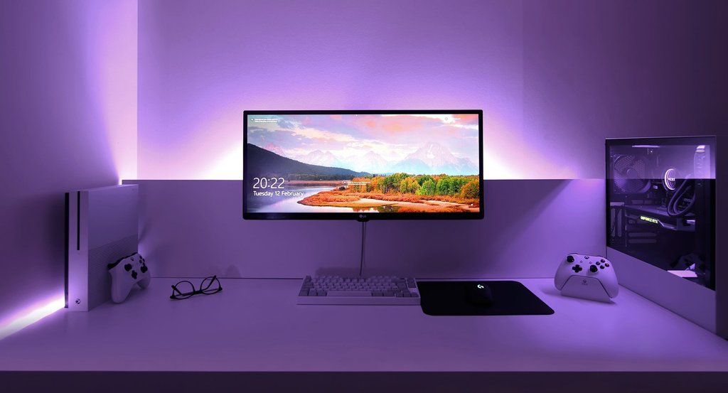 Featured image of post Purple Black And White Gaming Setup