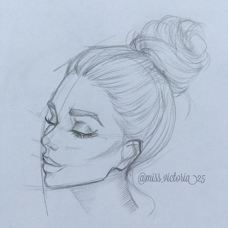 Featured image of post Side Profile Drawing Reference Female