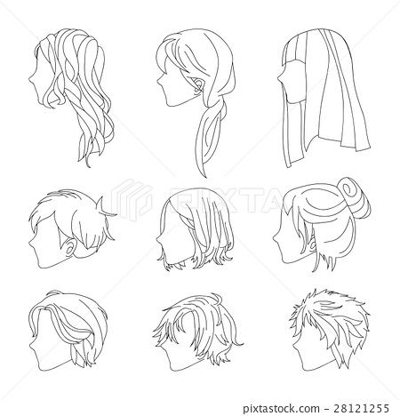 Featured image of post Side Profile Drawing Reference Hair